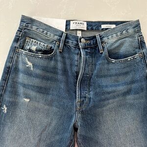 NWT frame denim high rise straight fit jeans size 30